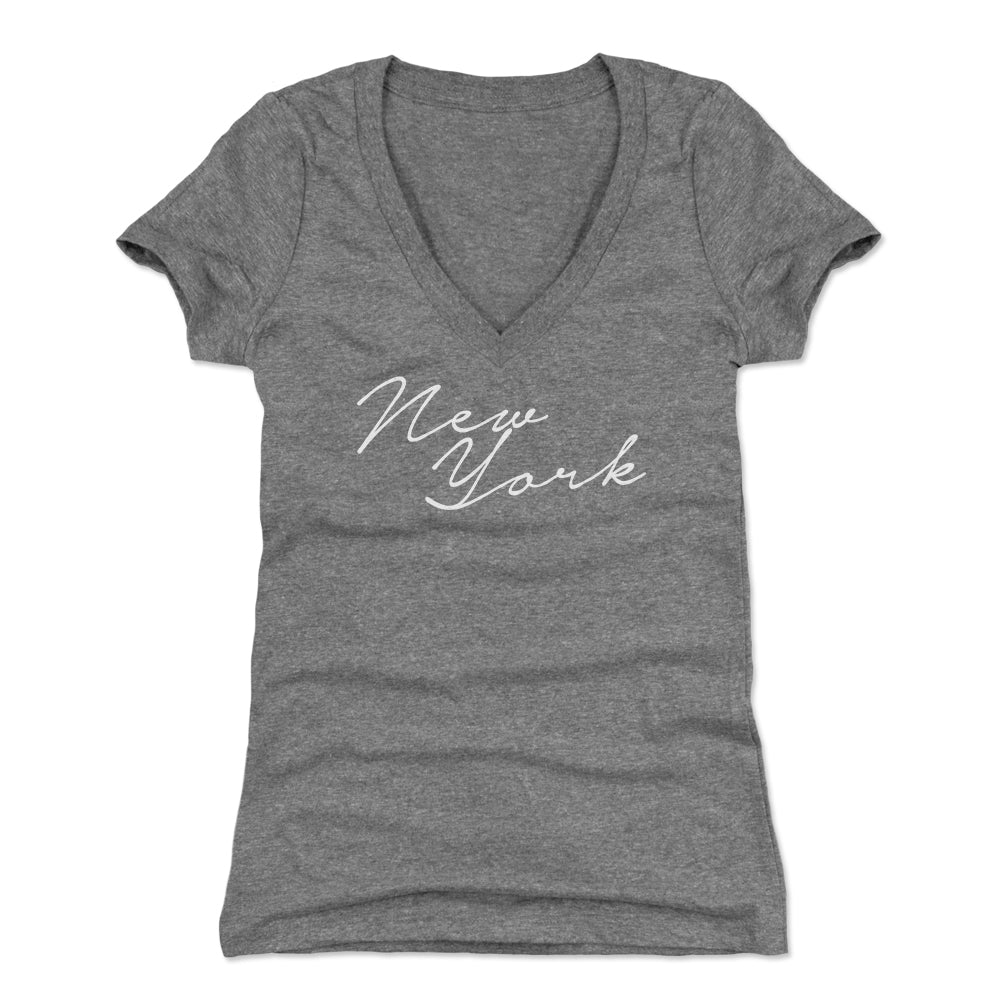 New York Women's V-Neck T-Shirt | 500 LEVEL