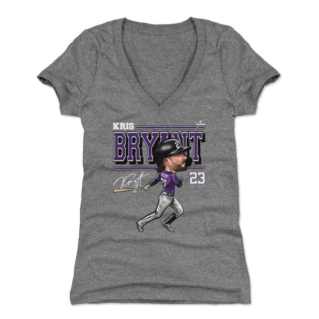 Kris Bryant Women's V-Neck T-Shirt | 500 LEVEL