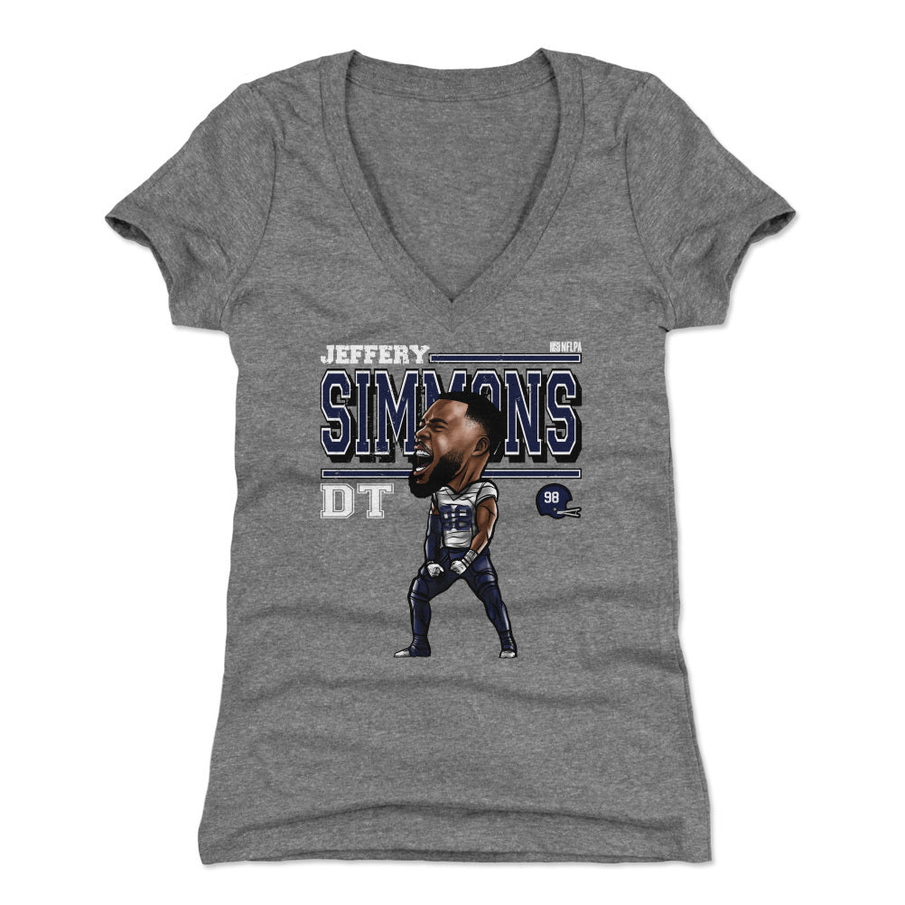 Jeffery Simmons Women's V-Neck T-Shirt | 500 LEVEL