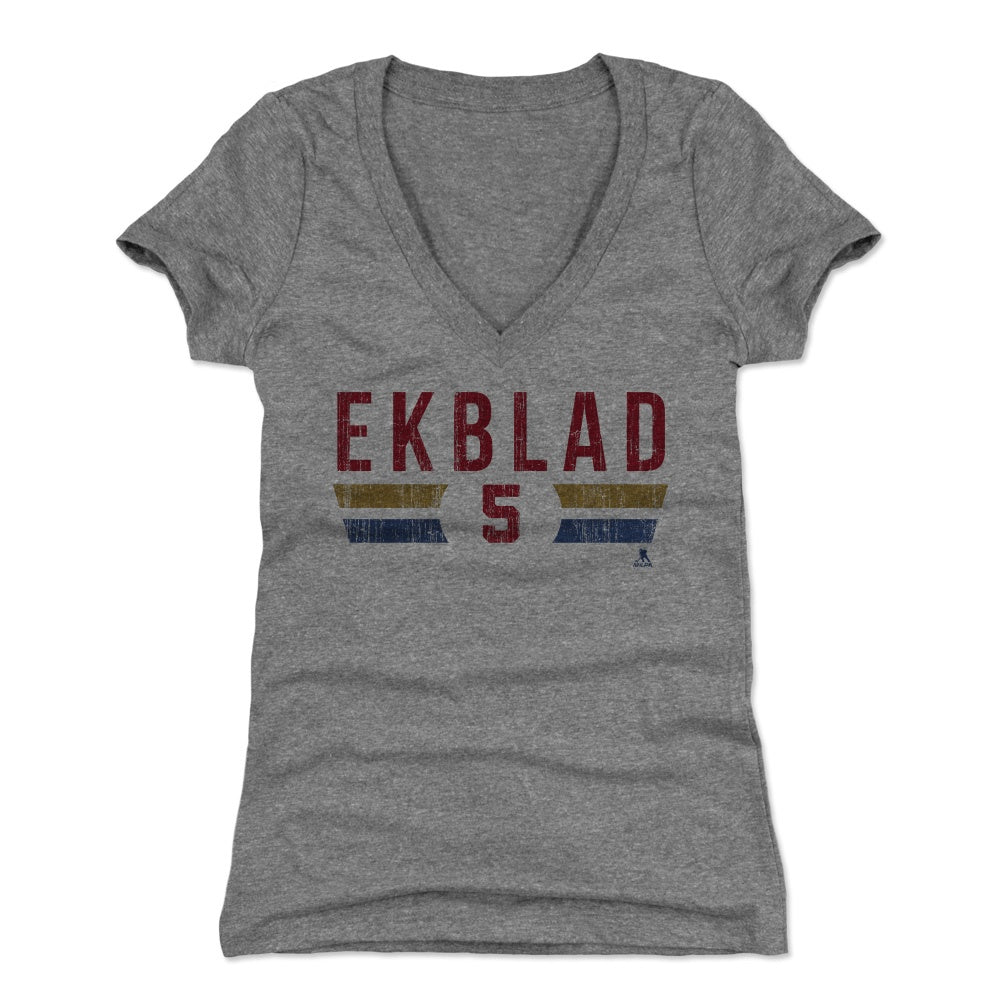 Aaron Ekblad Women's V-Neck T-Shirt | 500 LEVEL