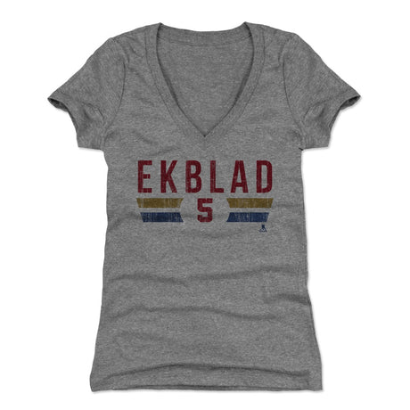 Aaron Ekblad Women's V-Neck T-Shirt | 500 LEVEL