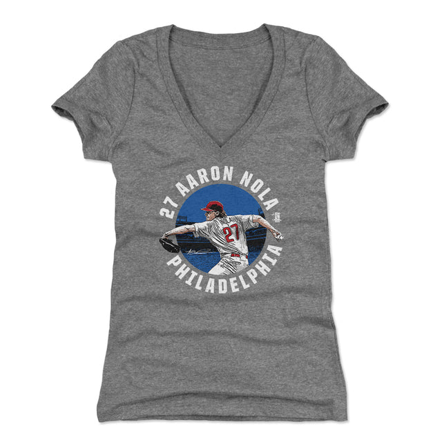 Aaron Nola Women's V-Neck T-Shirt | 500 LEVEL
