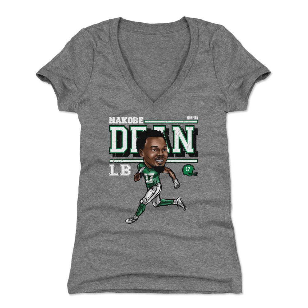 Nakobe Dean Women's V-Neck T-Shirt | 500 LEVEL
