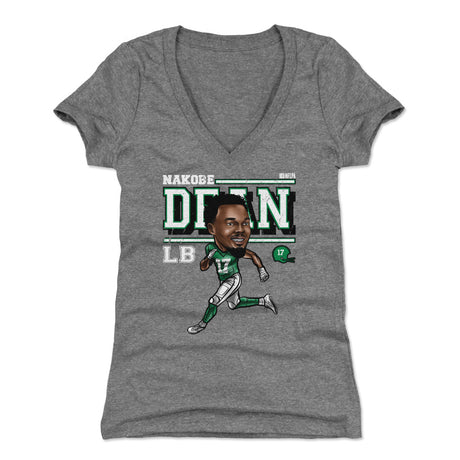 Nakobe Dean Women's V-Neck T-Shirt | 500 LEVEL