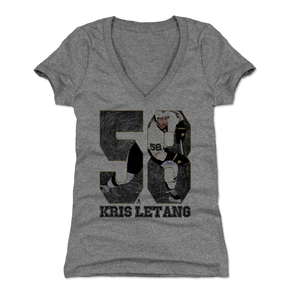 Kris Letang Women's V-Neck T-Shirt | 500 LEVEL