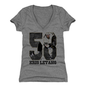Kris Letang Women's V-Neck T-Shirt | 500 LEVEL