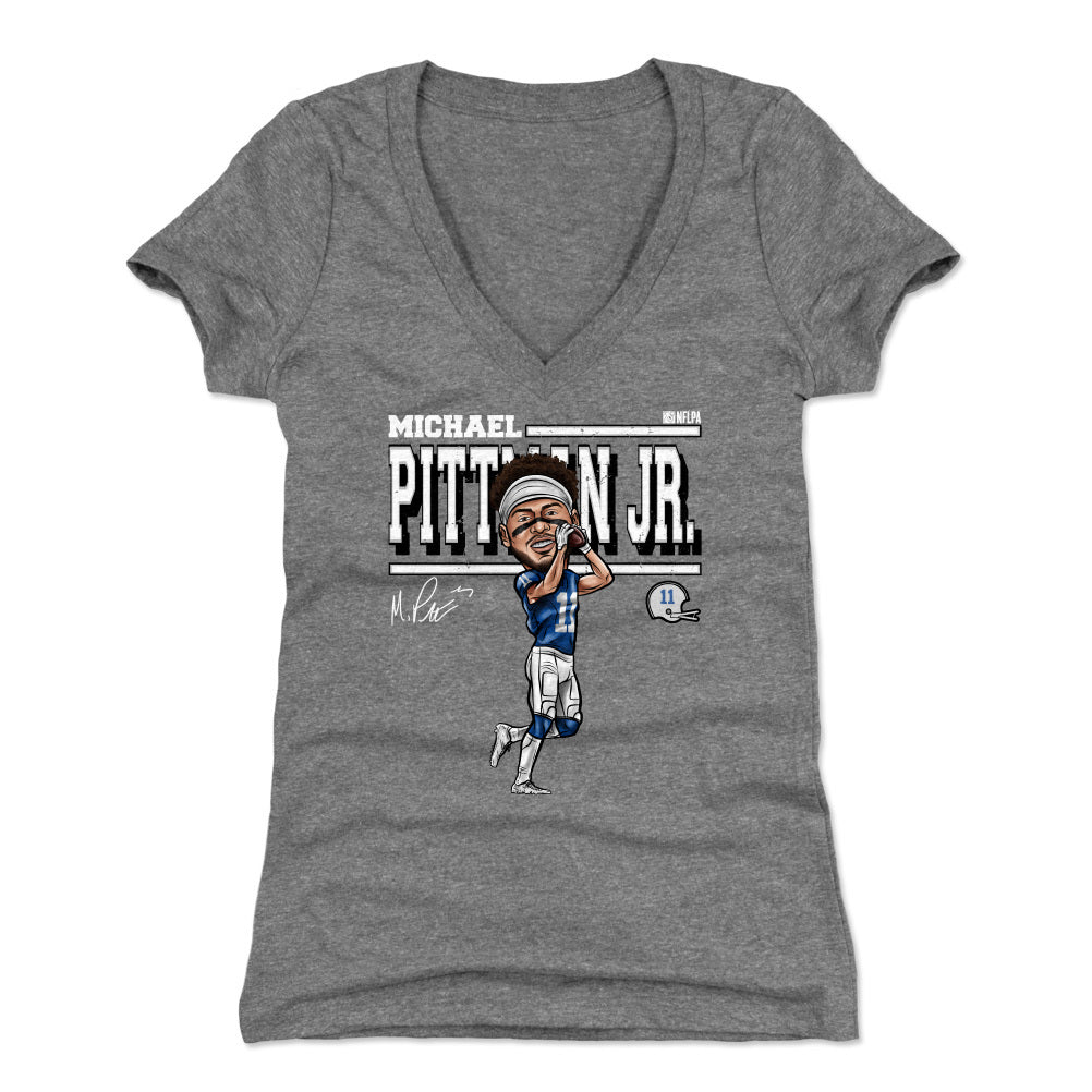Michael Pittman Jr. Women's V-Neck T-Shirt | 500 LEVEL