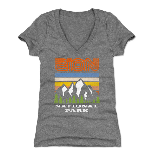 Zion National Park Women's V-Neck T-Shirt | 500 LEVEL
