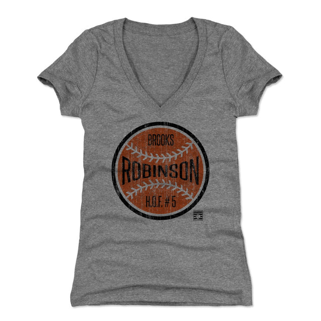 Brooks Robinson Women's V-Neck T-Shirt | 500 LEVEL