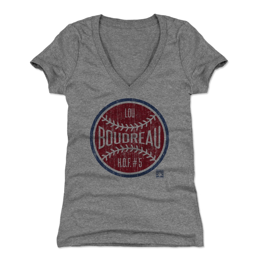 Lou Boudreau Women's V-Neck T-Shirt | 500 LEVEL