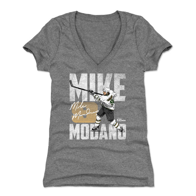 Mike Modano Women's V-Neck T-Shirt | 500 LEVEL