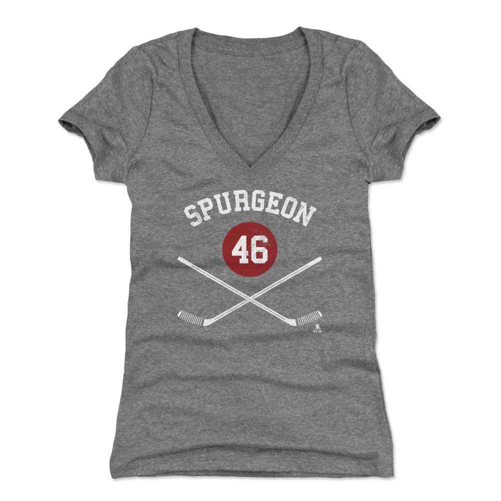 Jared Spurgeon Women's V-Neck T-Shirt | 500 LEVEL