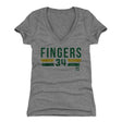 Rollie Fingers Women's V-Neck T-Shirt | 500 LEVEL