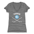 Kyle Connor Women's V-Neck T-Shirt | 500 LEVEL