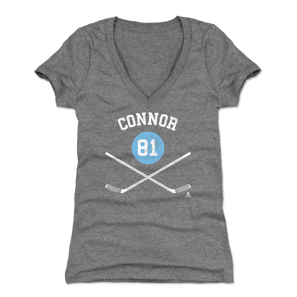 Kyle Connor Women's V-Neck T-Shirt | 500 LEVEL