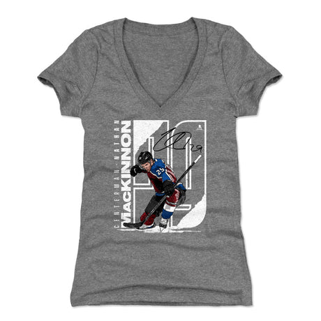 Nathan MacKinnon Women's V-Neck T-Shirt | 500 LEVEL