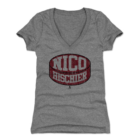 Nico Hischier Women's V-Neck T-Shirt | 500 LEVEL