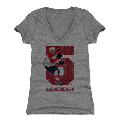 Aaron Ekblad Women's V-Neck T-Shirt | 500 LEVEL