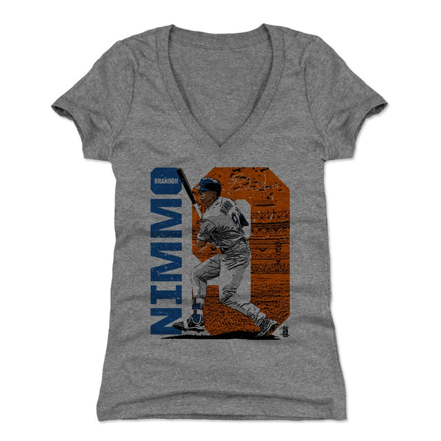 Brandon Nimmo Women's V-Neck T-Shirt | 500 LEVEL