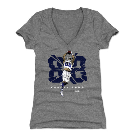 CeeDee Lamb Women's V-Neck T-Shirt | 500 LEVEL