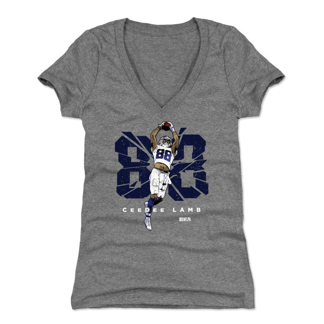 CeeDee Lamb Women's V-Neck T-Shirt | 500 LEVEL