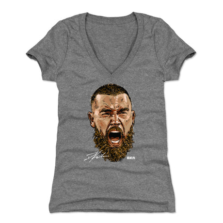 Travis Kelce Women's V-Neck T-Shirt | 500 LEVEL