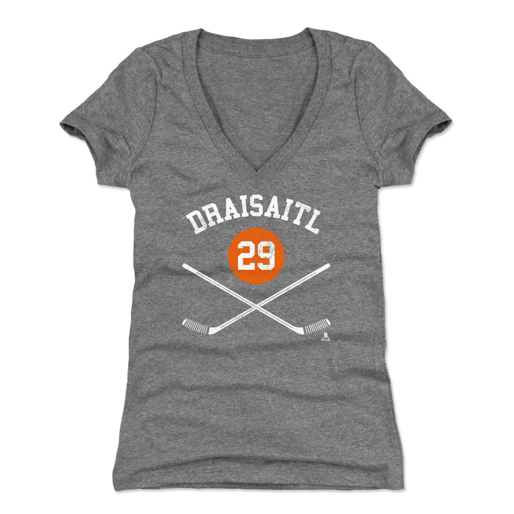 Leon Draisaitl Women's V-Neck T-Shirt | 500 LEVEL