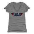 USA Women's V-Neck T-Shirt | 500 LEVEL