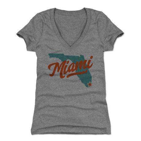 Miami Women's V-Neck T-Shirt | 500 LEVEL