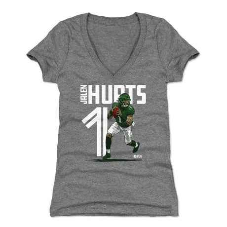Jalen Hurts Women's V-Neck T-Shirt | 500 LEVEL