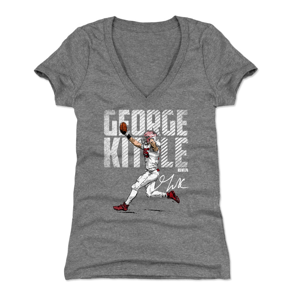 George Kittle Women's V-Neck T-Shirt | 500 LEVEL
