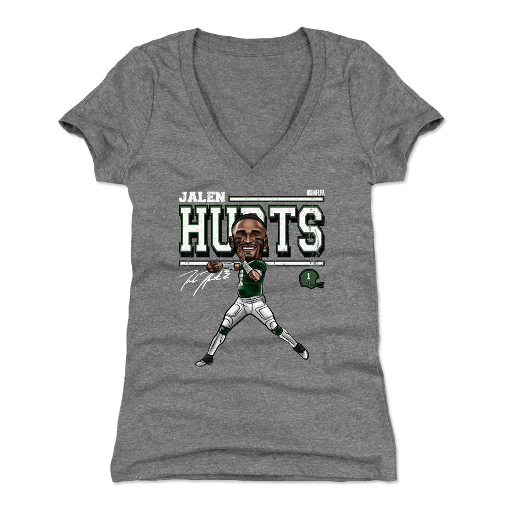 Jalen Hurts Women's V-Neck T-Shirt | 500 LEVEL