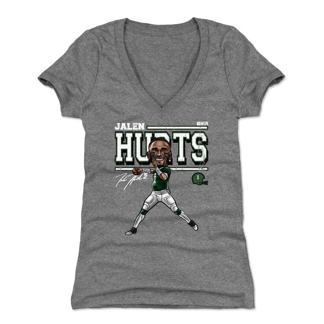 Jalen Hurts Women's V-Neck T-Shirt | 500 LEVEL