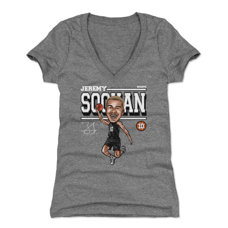Jeremy Sochan Women's V-Neck T-Shirt | 500 LEVEL