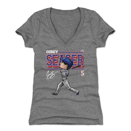 Corey Seager Women's V-Neck T-Shirt | 500 LEVEL