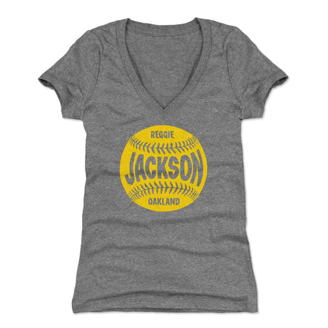 Reggie Jackson Women's V-Neck T-Shirt | 500 LEVEL
