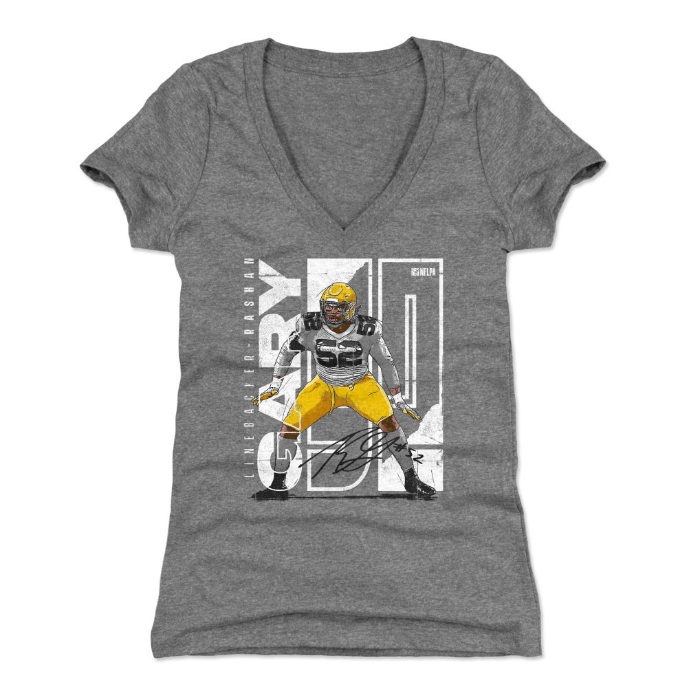 Rashan Gary Women's V-Neck T-Shirt | 500 LEVEL