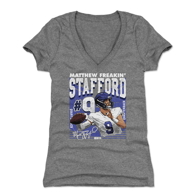 Matthew Stafford Women's V-Neck T-Shirt | 500 LEVEL