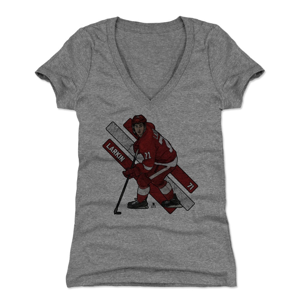 Dylan Larkin Women's V-Neck T-Shirt | 500 LEVEL