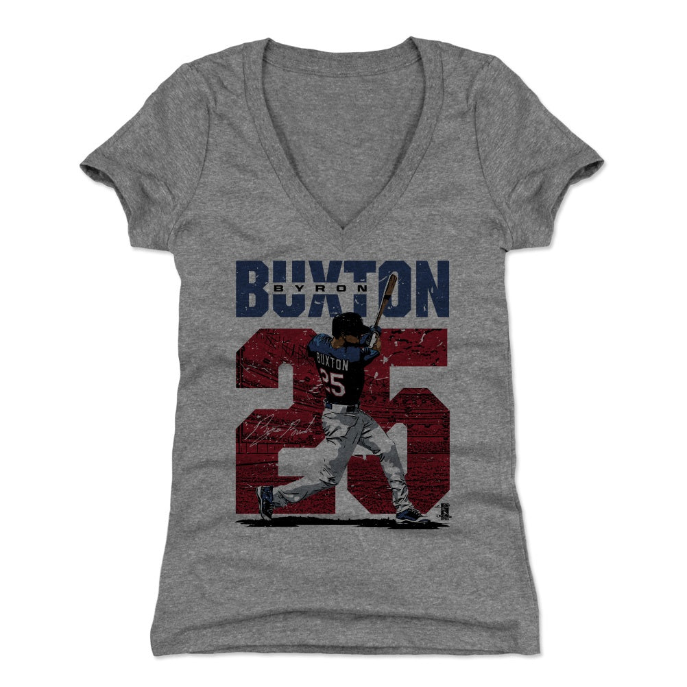 Byron Buxton Women&#39;s V-Neck T-Shirt | 500 LEVEL