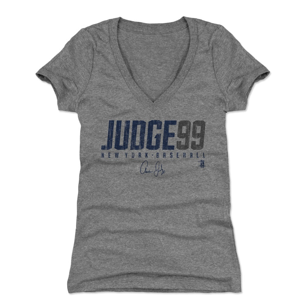Aaron Judge Women's T-Shirt, New York Baseball Women's V-Neck T-Shirt