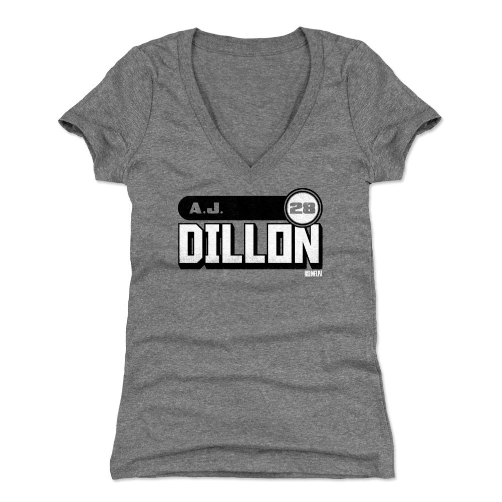 A.J. Dillon Women&#39;s V-Neck T-Shirt | 500 LEVEL