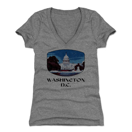 Washington D.C. Women's V-Neck T-Shirt | 500 LEVEL
