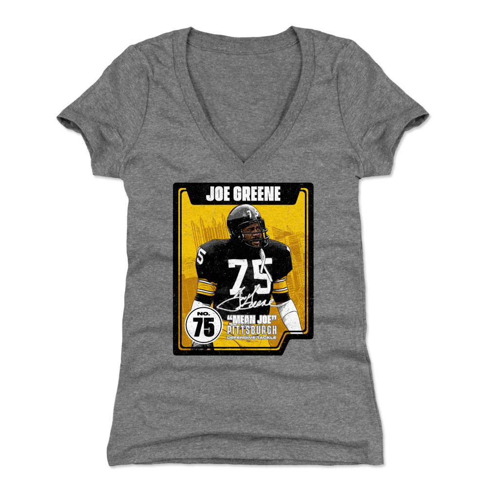 Mean Joe Greene Women's V-Neck T-Shirt | 500 LEVEL