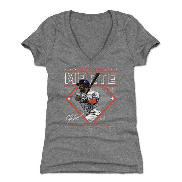 Starling Marte Women's V-Neck T-Shirt | 500 LEVEL