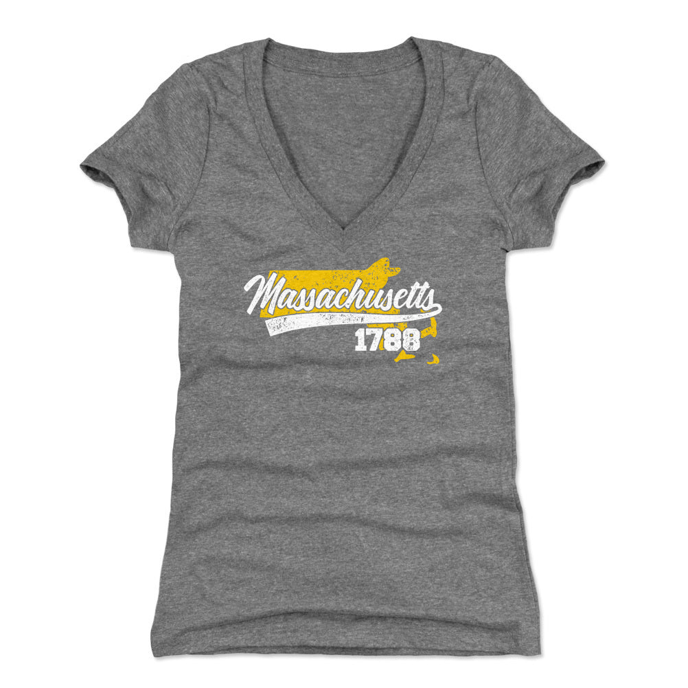 Massachusetts Women&#39;s V-Neck T-Shirt | 500 LEVEL