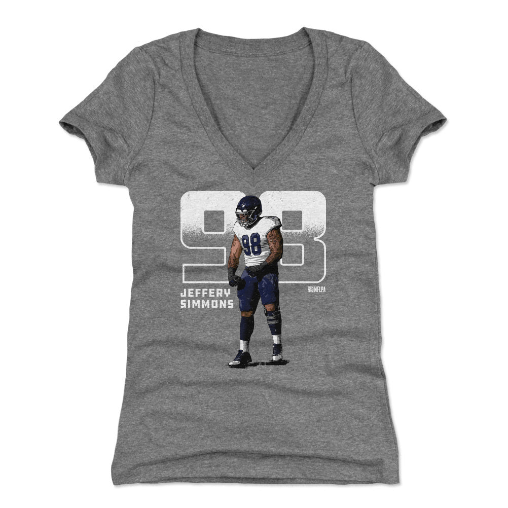 Jeffery Simmons Women's V-Neck T-Shirt | 500 LEVEL