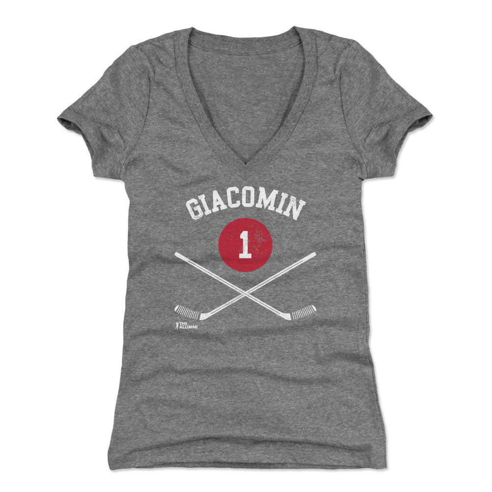 Eddie Giacomin Women's V-Neck T-Shirt | 500 LEVEL