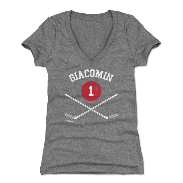 Eddie Giacomin Women's V-Neck T-Shirt | 500 LEVEL