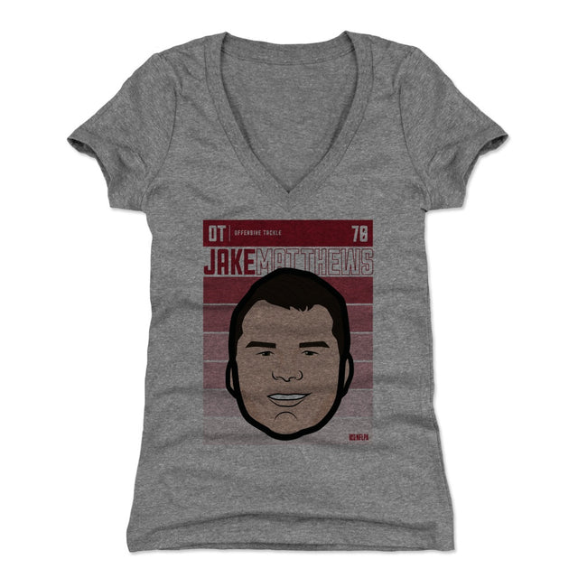 Jake Matthews Women's V-Neck T-Shirt | 500 LEVEL